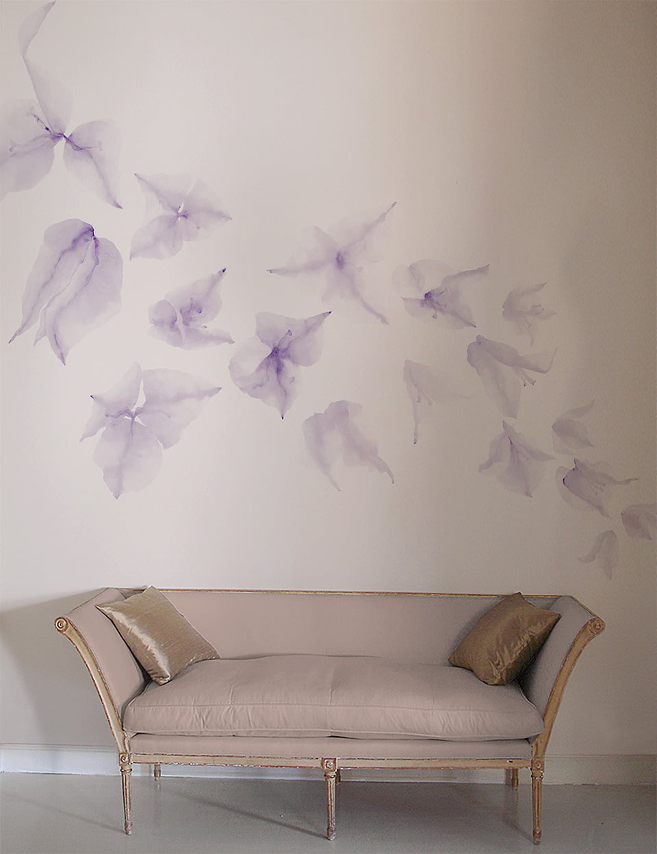 buganvilla - papel pintado a mano