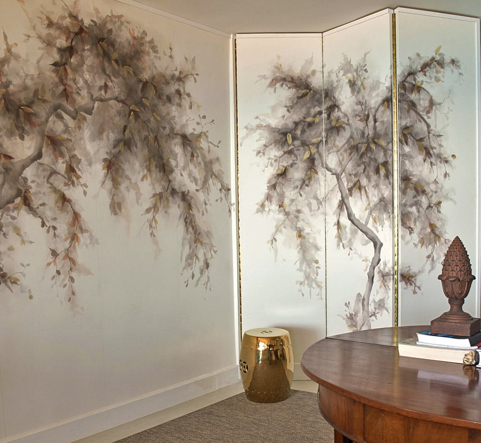 bauinia-papel pintado a mano