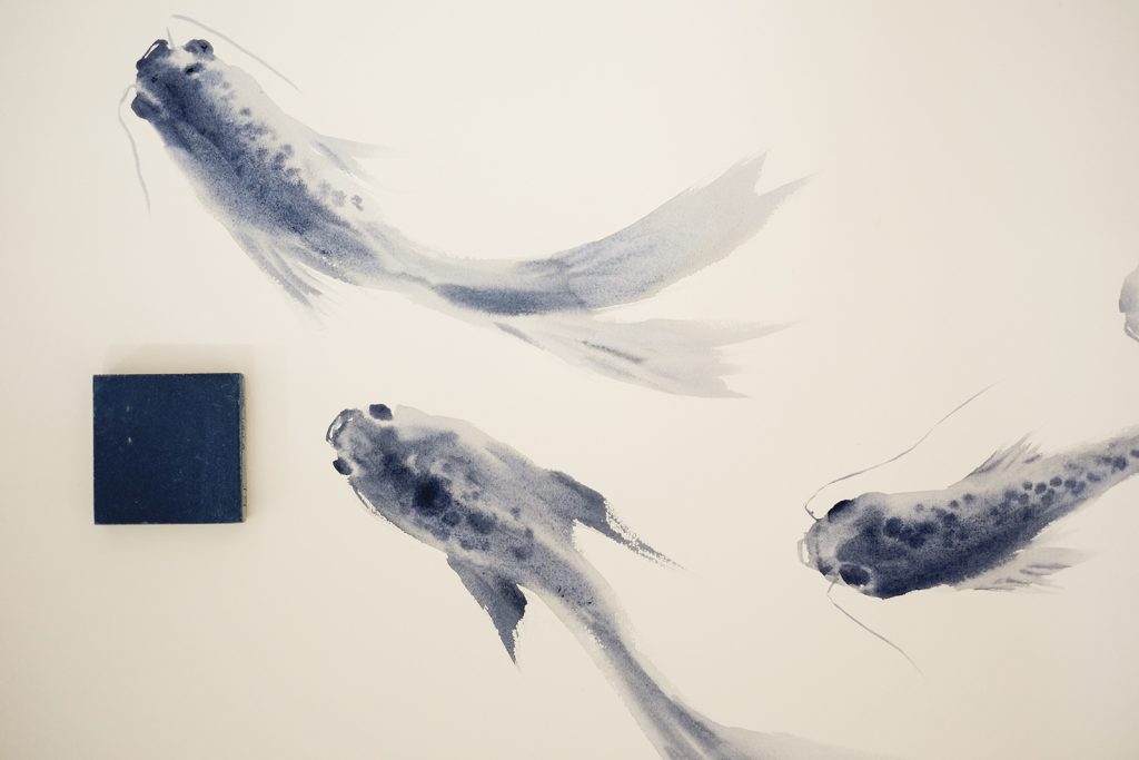 ACUARIA - Papel pintado a mano