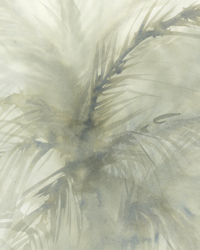 papel pintado a mano palmeral