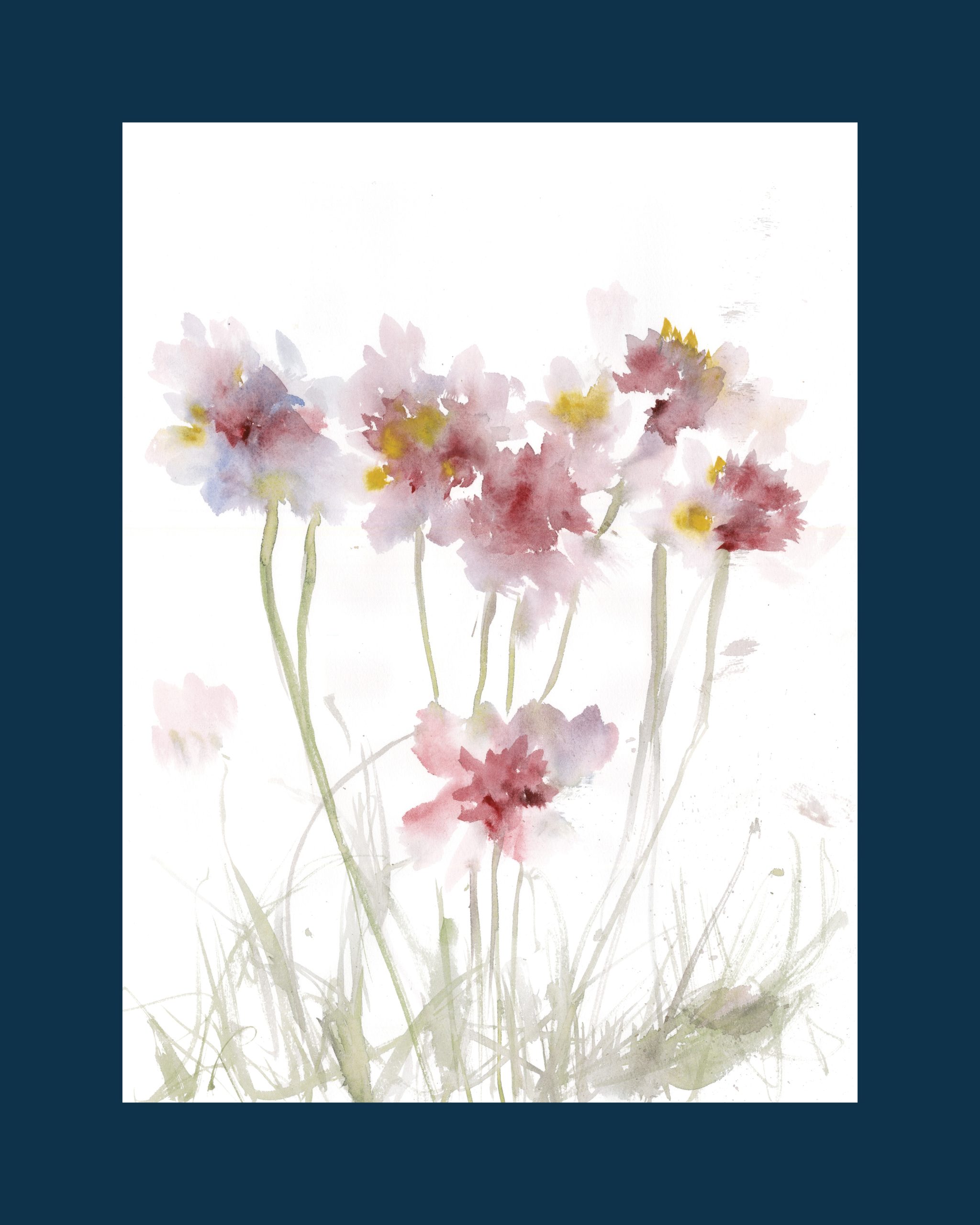 Cynara Rosa - 2 | acuarela