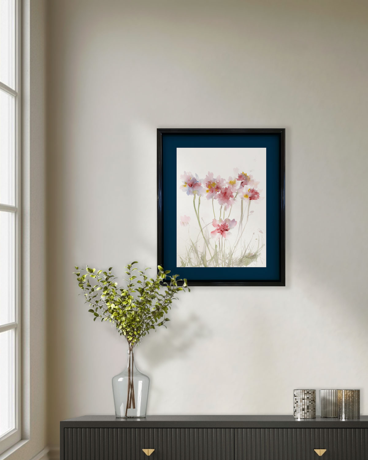 Cynara Rosa - 2 | acuarela