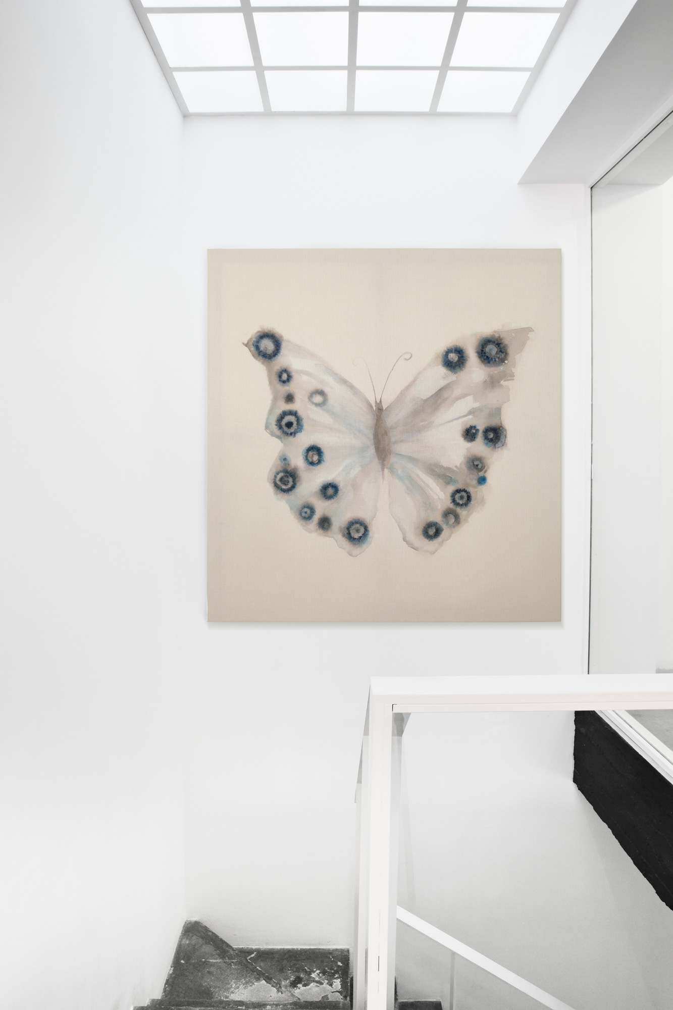 Hand-painted fabric |  Telas pintadas a mano